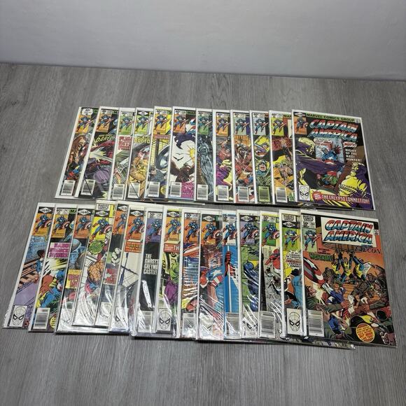 27 Marvel Comics CAPTAIN AMERICA #233-240 242-249 250, 252, 256-264 Lot - Picture 1 of 14